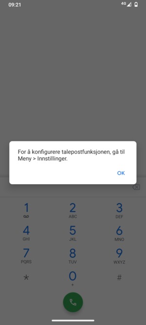 Hvis personsvar ikke er innstilt, velg OK