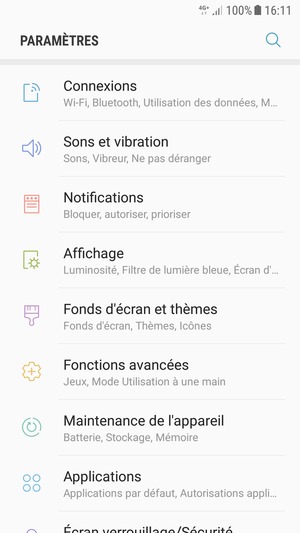 Sélectionnez Connexions