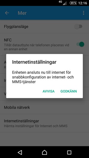 Välj GODKÄNN
