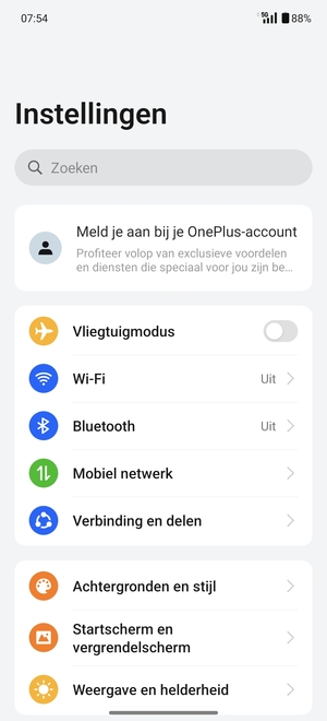 Selecteer Wi-Fi