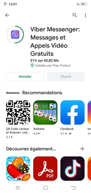 Veuillez attendre la fin de la procédure d'installation