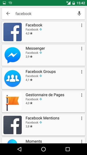 Sélectionnez l'appli