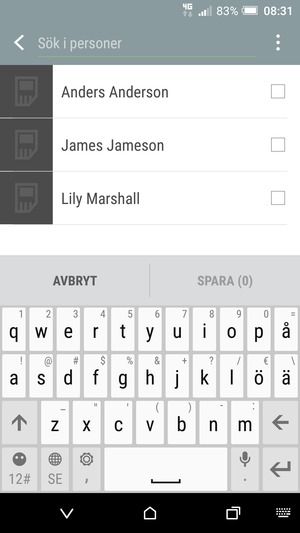 Tryck på Meny-knappen