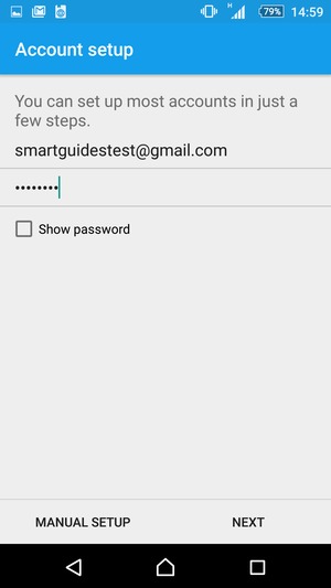 Enter your Email address and Password. Select NEXT