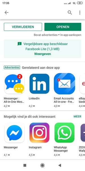 Selecteer OPENEN
