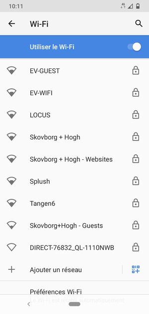 Sélectionnez le réseau sans fil auquel vous souhaitez vous connecter