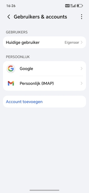 Selecteer Google