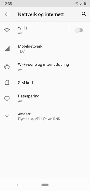 Velg Mobilnettverk