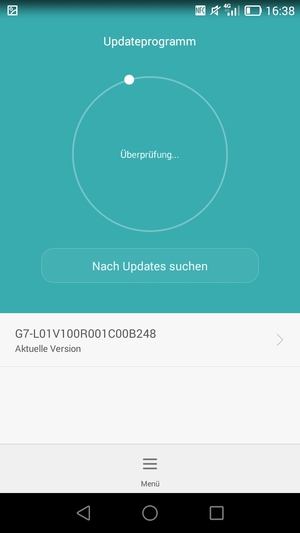 Warten Sie, bis die Suche abgeschlossen ist