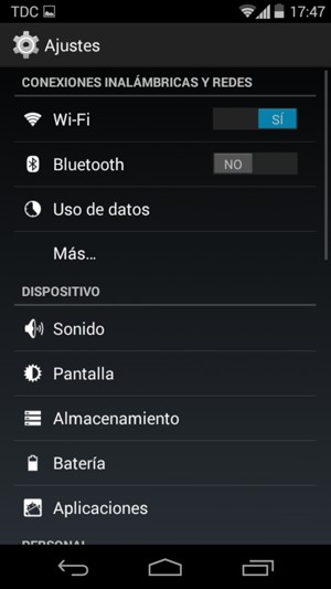 Seleccione Más...