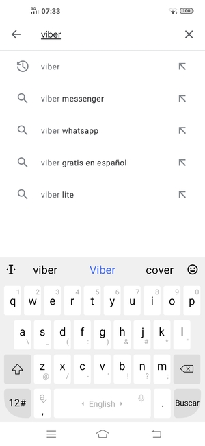 Introduzca el nombre de la aplicación y seleccione Buscar
