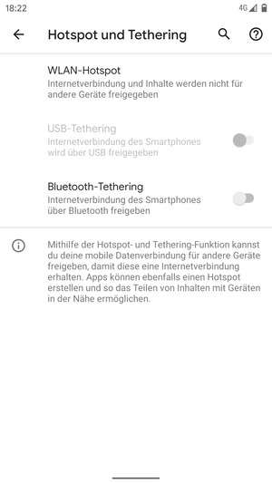 Wählen Sie WLAN-hotspot