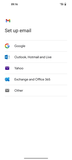 Select Exchange and Office 365