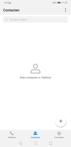Selecteer de Menu-knop