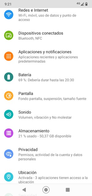 Seleccione Redes e Internet