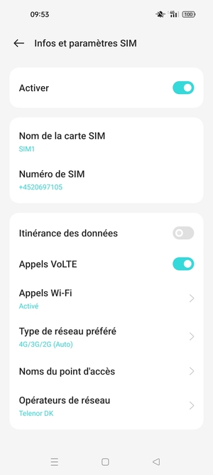 Sélectionnez Nom du point d'accès