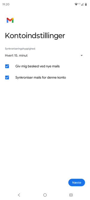 Vælg Næste