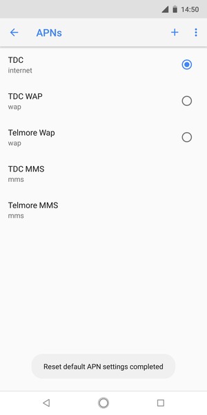 Select New APN
