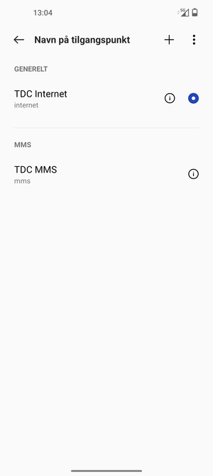 Telefonen din er konfigurert til MMS