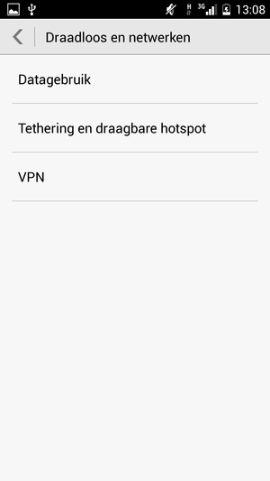 Selecteer Tethering en draagbare hotspot
