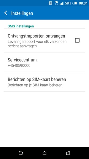 Selecteer Servicecentrum