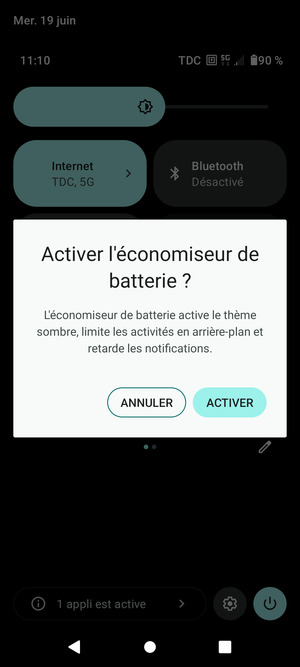Sélectionnez ACTIVER