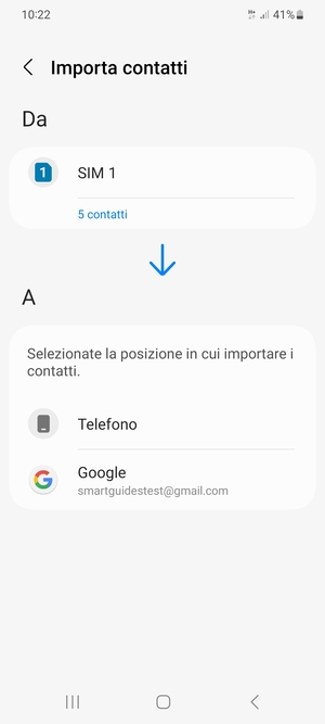Seleziona Google
