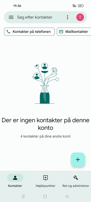 Vælg Ret og administrer