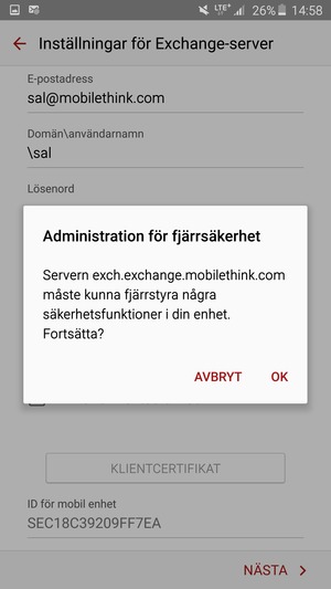 Välj OK