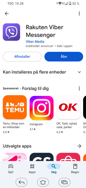 Vælg Åbn