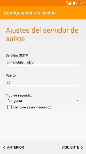Desmarque la casilla de verificación Inicio de sesión requerido y seleccione SIGUIENTE
