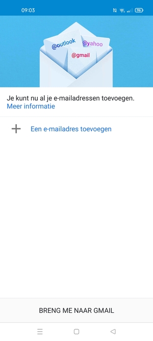 Selecteer Een e-mailadres toevoegen