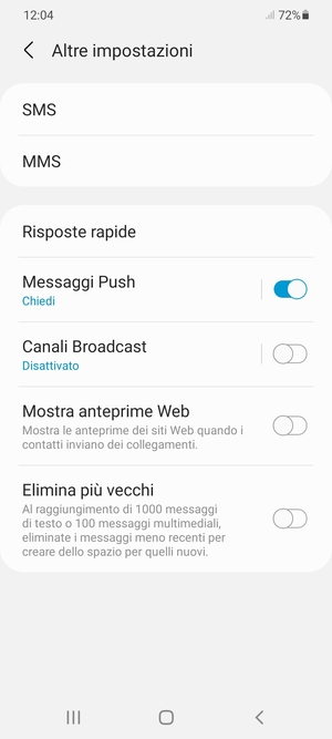 Seleziona SMS