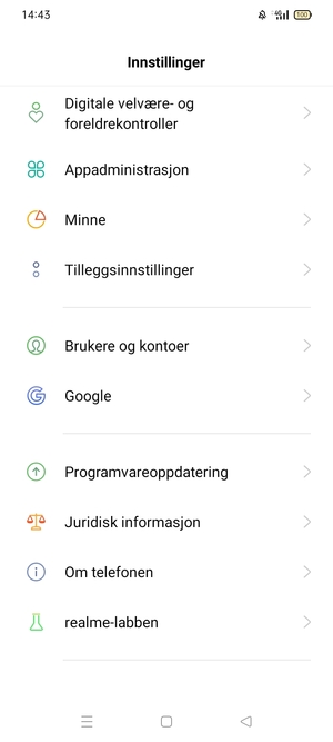 Velg Programvareoppdatering
