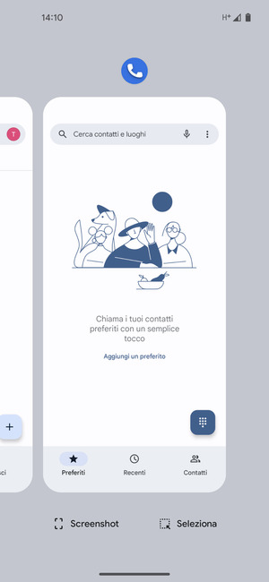 Scorri verso l'alto le app per chiuderle