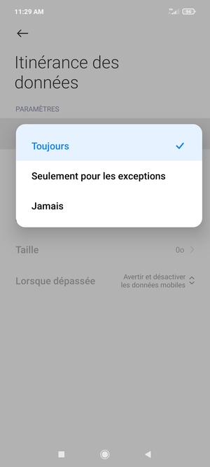 Sélectionnez votre option préférée