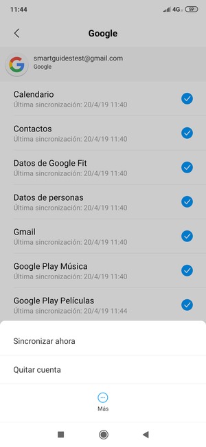 Seleccione Sincronizar ahora