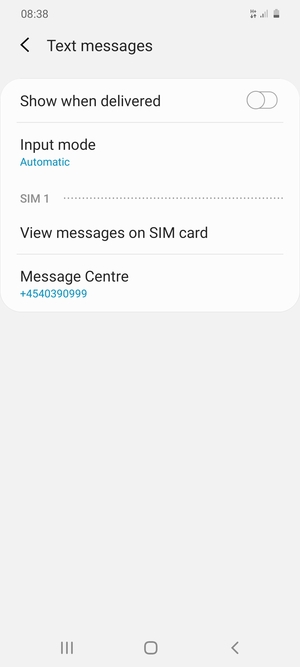 Select Message Centre