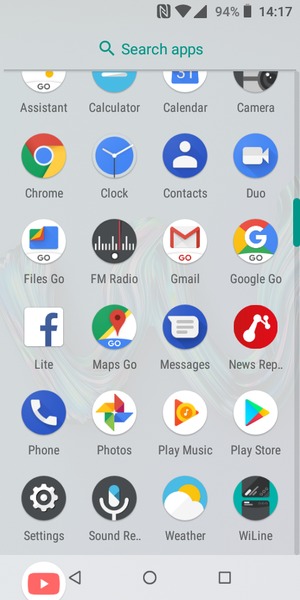 Scroll to and select Settings