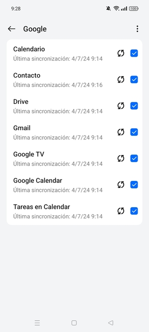 Asegúrese de haber seleccionado Contacto