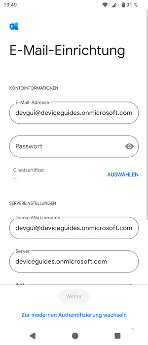Geben Sie Ihre Passwort ein