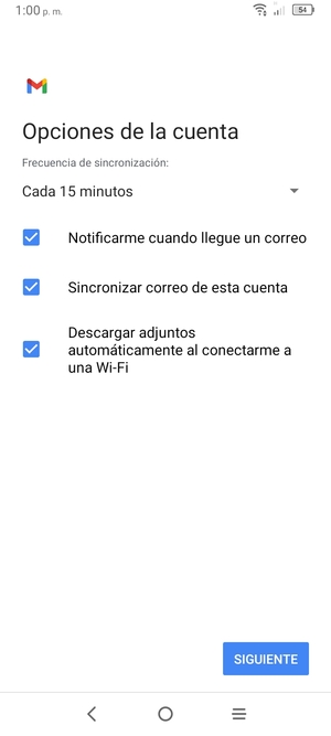 Seleccione SIGUIENTE