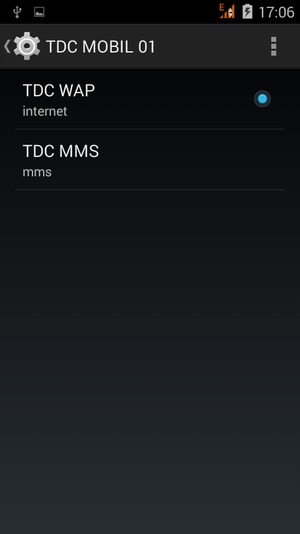 Select the Menu button