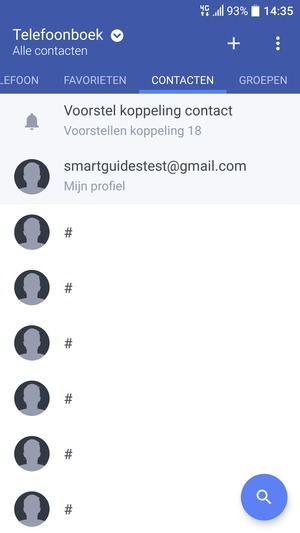 Selecteer de Menu-knop