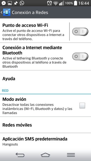 Seleccione Redes móviles