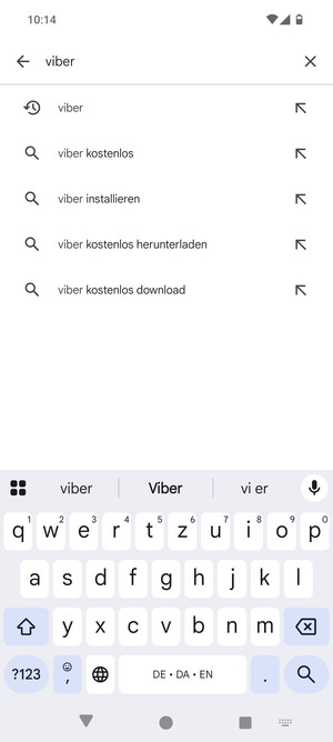Geben Sie den Namen der App ein und wählen Sie Suchen