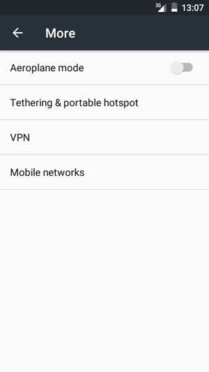 Select Tethering & portable hotspot