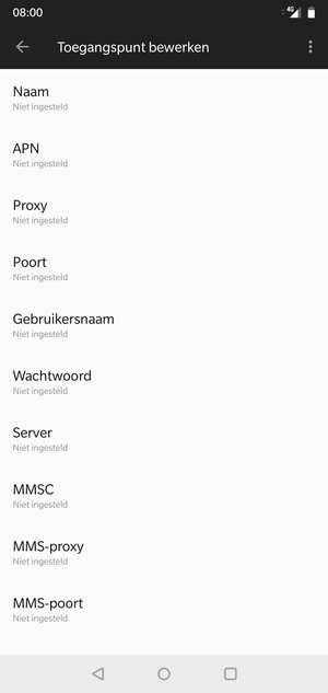 Voer internetgegevens in