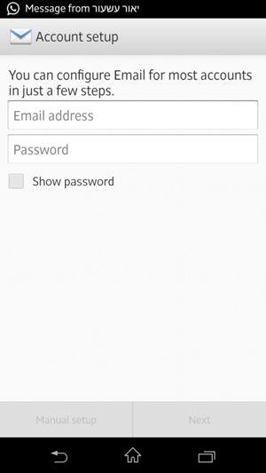 Enter your Email address and Password. Select Next
