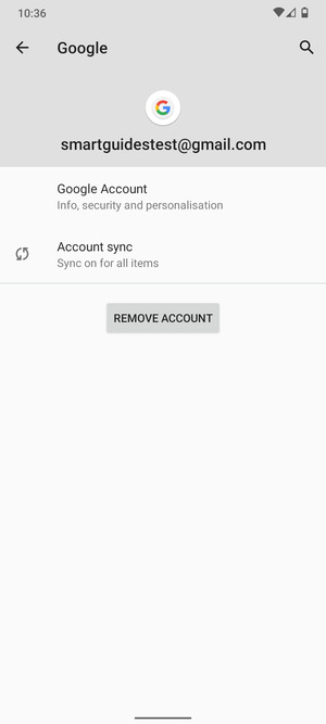 Select Account sync
